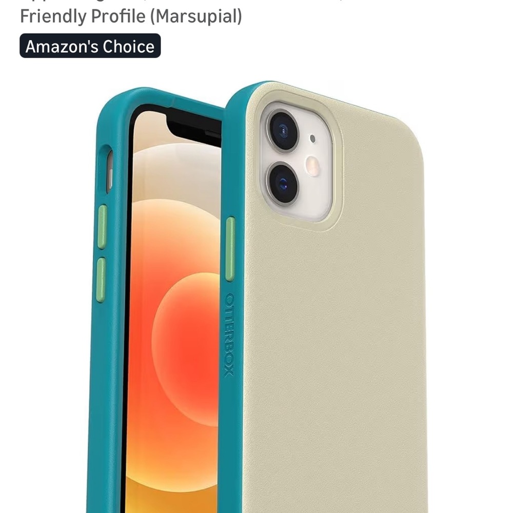 OtterBox Two-Tone Phone Case in Teal and Cream-iPhone 12 mini